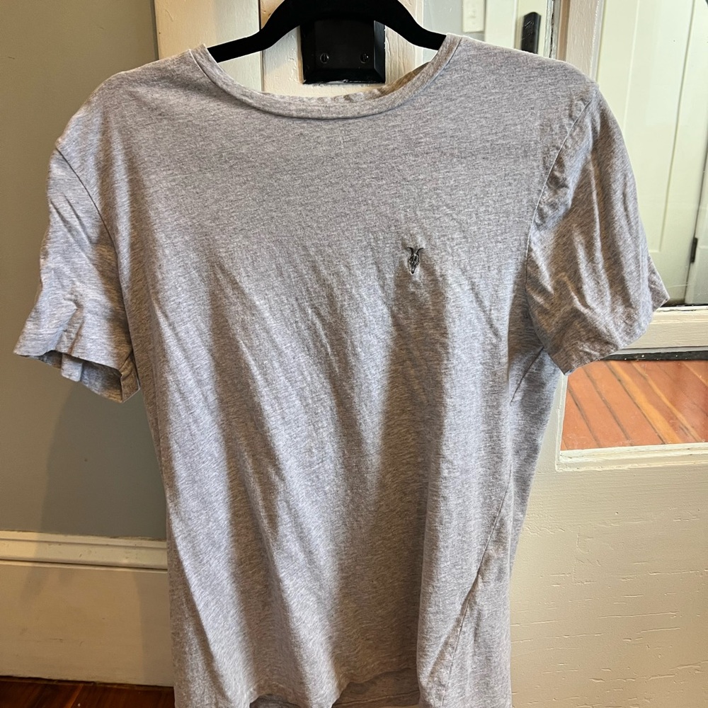 All Saints Light Gray Men's Tee